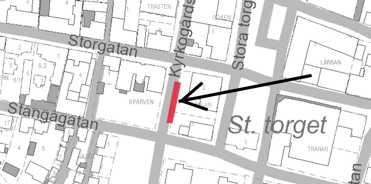 Karta Kyrkogårdsgatan